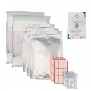 Clear Front Reclosable Airtight Mylar Bags Stand Up Clear Front ZipLock bags