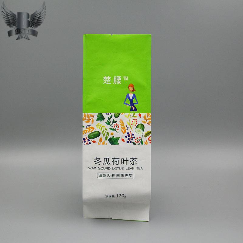 Wholesale custom Packing Tea Leaf BOPP Side Gusset Plastic Bag