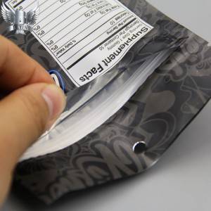 Double zipper child resistance cannabis bag