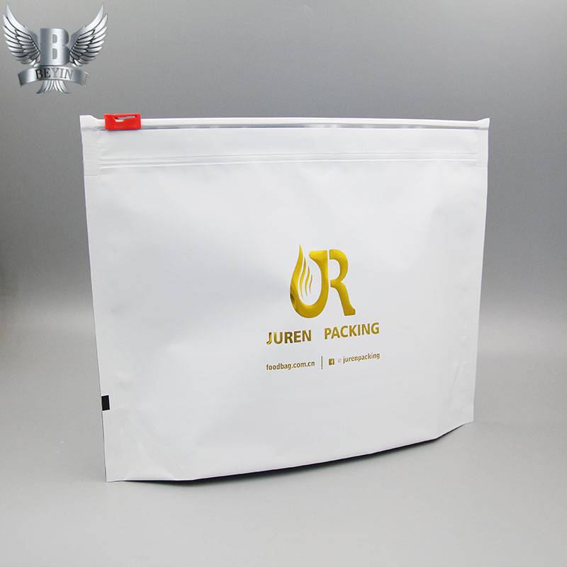 OEM/ODM Manufacturer Stand Up Drink Pouches - Custom child resistance slider zipper cannabis bag – Kazuo Beyin Featured Image