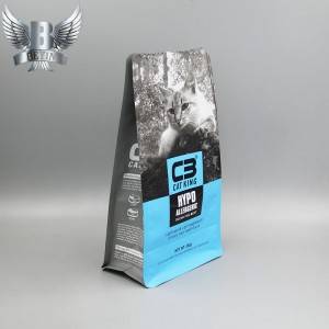 5KG pet food packaging bags custom printed flat bottom pouches