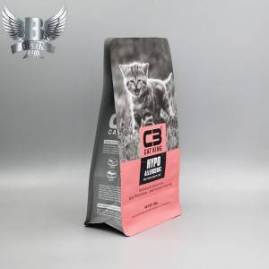 5KG pet food packaging bags custom printed flat bottom pouches