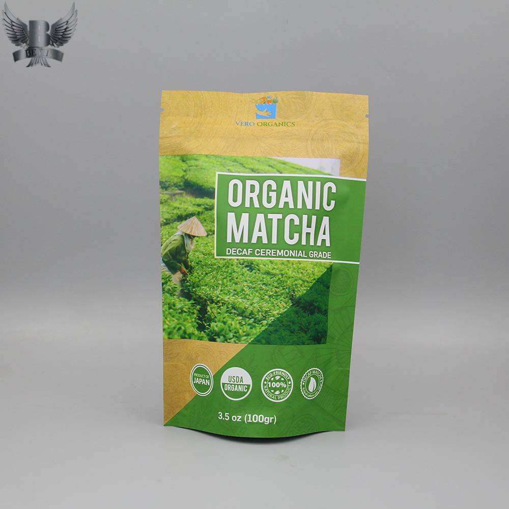 Short Lead Time for Nuts Pouches - Wholesale matcha tea powder bags – Kazuo Beyin Featured Image