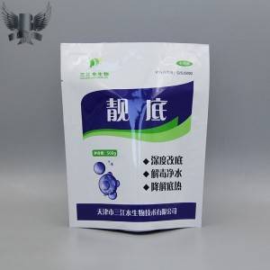 500g detergent powder custom pacakging bags supplier fin seal bags