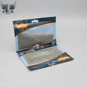 Flat zipper fish food bag