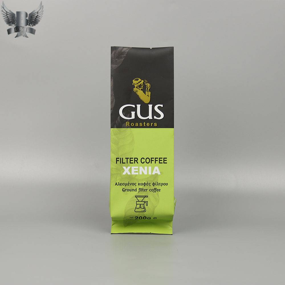 Free sample for Freezer Bags – Gusset Side Pouch Coffee Bag Aluminum Foil Bags with Valve for Coffee Packaging – Kazuo Beyin Featured Image