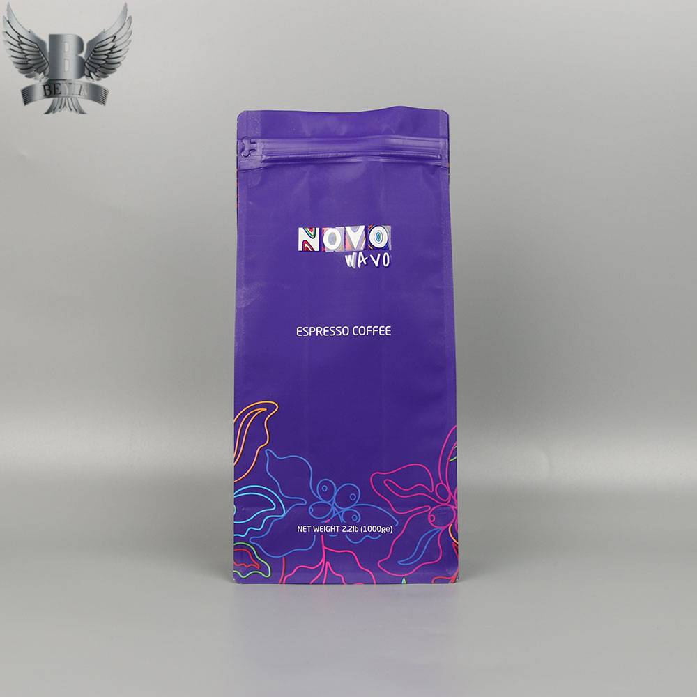 Manufactur standard Other Grain Bags - Custom printed coffee bag with valve – Kazuo Beyin Featured Image