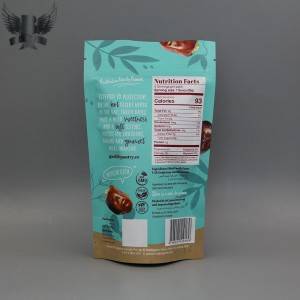 Wholesale Custom Printed and Laminated dates Packaging Stand up Pouch with Resealable Ziplock
