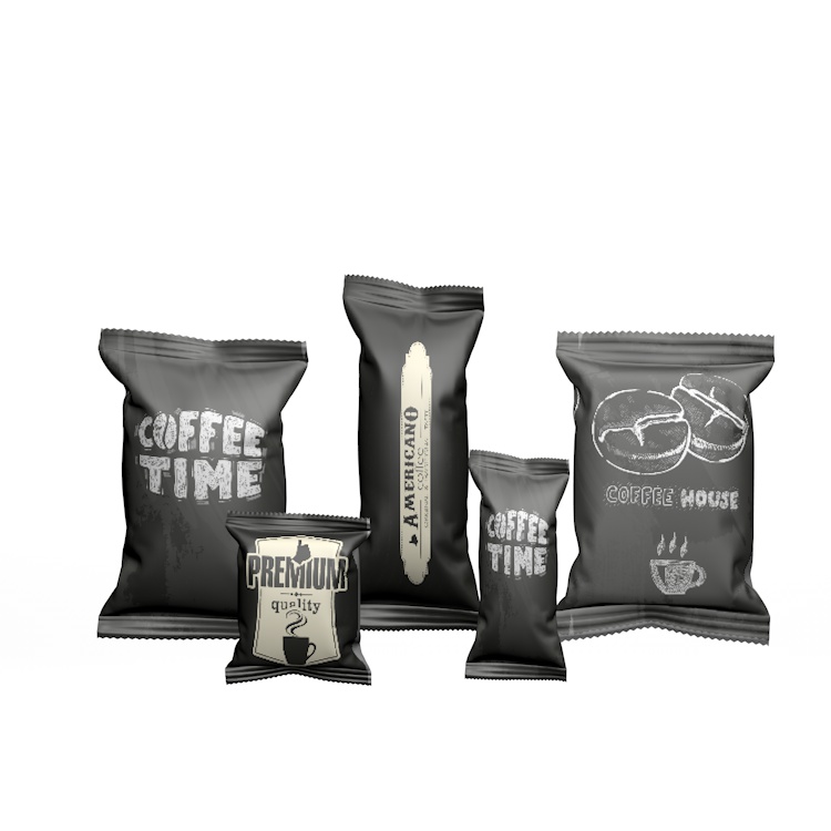 Sachets for coffee packaging-1