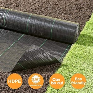 pp woven geotextile landscape black weed control mat