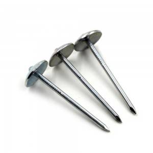Galvanized Corrugated Roofing Nail with Umbrella Head