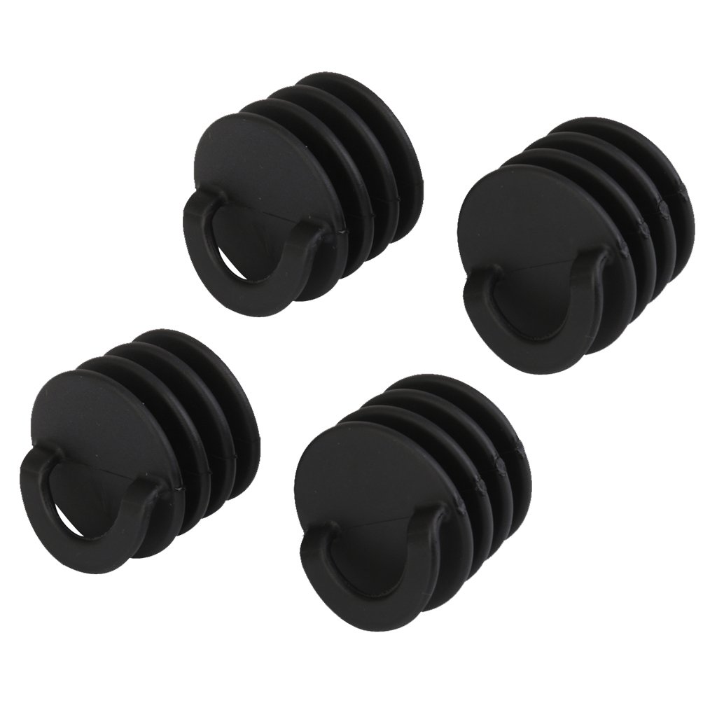 Scuppers Plugs Bungs Drain Hole Replacement Accessories - Black, Small 03