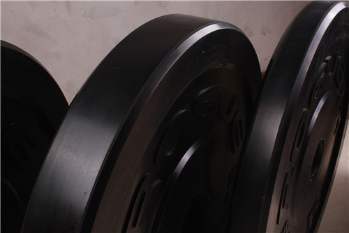 Black rubber Weight Lifting bumper  Plates04