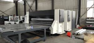 Semi-automatic cardboard box making flexo machine price carton printing slotting machine