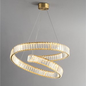 Round Crystal Chandelier for Bedroom