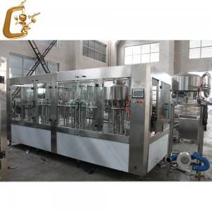 Automatic 3 in 1 water liquid juice oil bottle washing filling capping machine