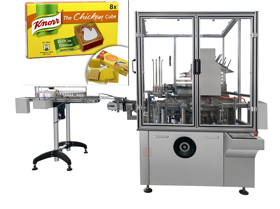 Automatic 4g 8g 10g 12g bouillon cube boxing machine packing machine high quality Featured Image
