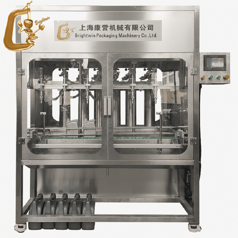 Automatic 6 nozzles filling and capping machine for 1L-5L engine oil Featured Image