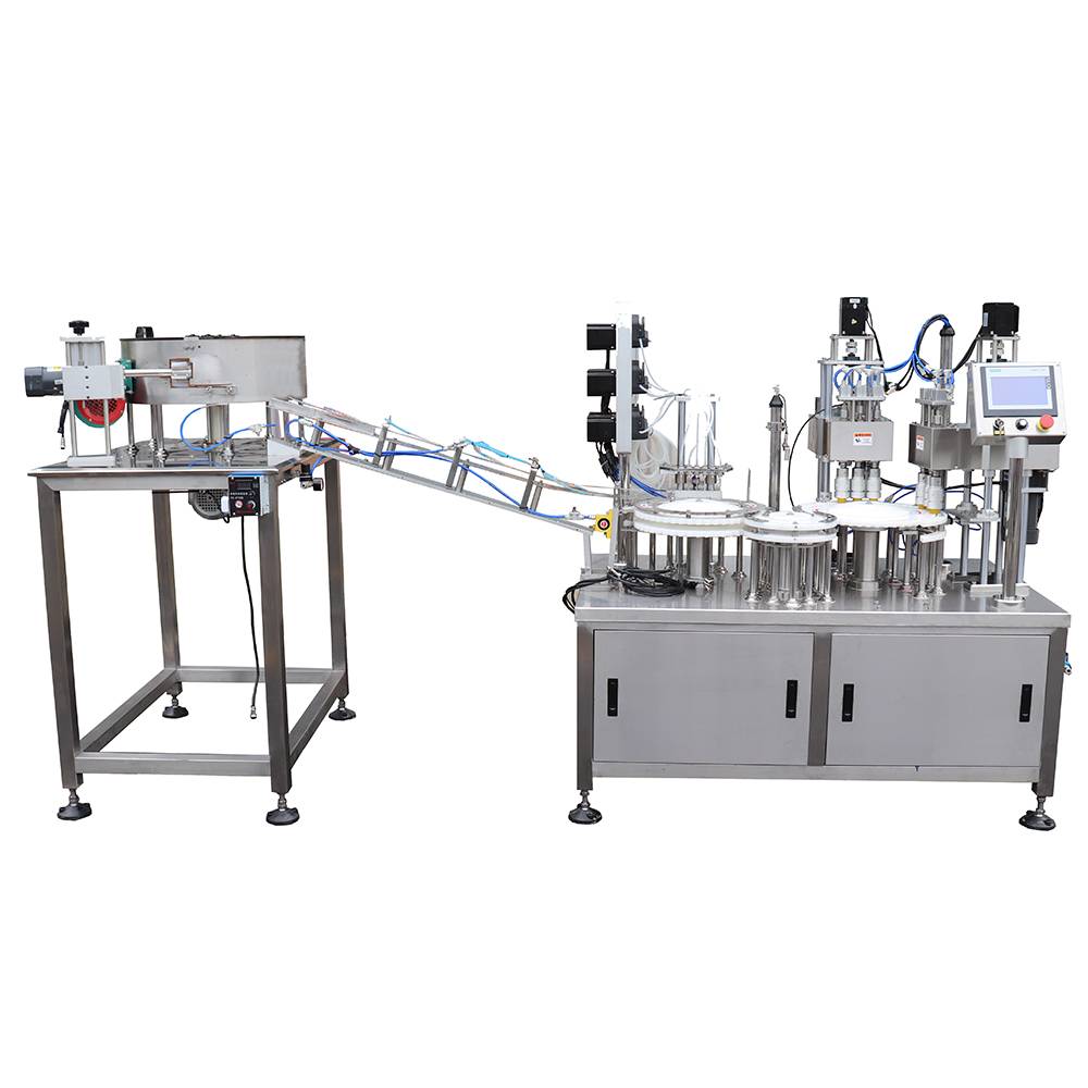 test tube filling and capping machine