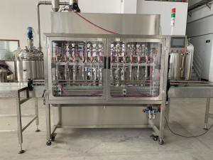 Automatic hand sanitizer manufacture filling capping machines
