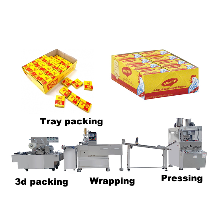 Brightwin processing line production line of bouillon cube maggi cube seasoning cube packing machine Featured Image