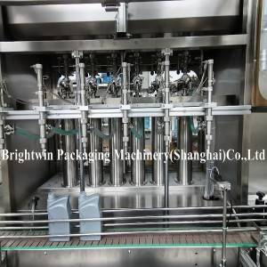 Automatic 6 nozzles filling and capping machine for 1L-5L engine oil