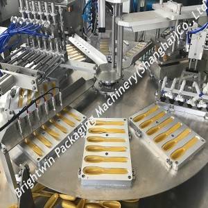 New shapes honey spoon filling sealing machine and pillow packing machines