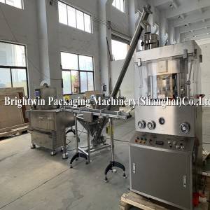 BRIGHTWIN automatic chicken cube /bouillon cube pressing packaging machinery with CE ISO9001 in Shanghai