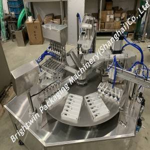 Alibaba Factory price honey spoon 4 nozzles filling sheet film sealing machine and pillow packing line