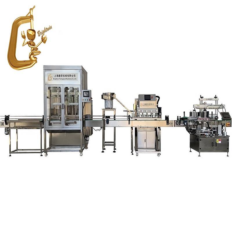 Olive oil glass bottle Filling capping labeling machines Featured Image