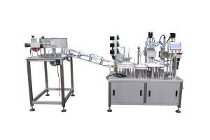 2 ml Transfer tube filling machine Automated vial filling capping and labeling machine