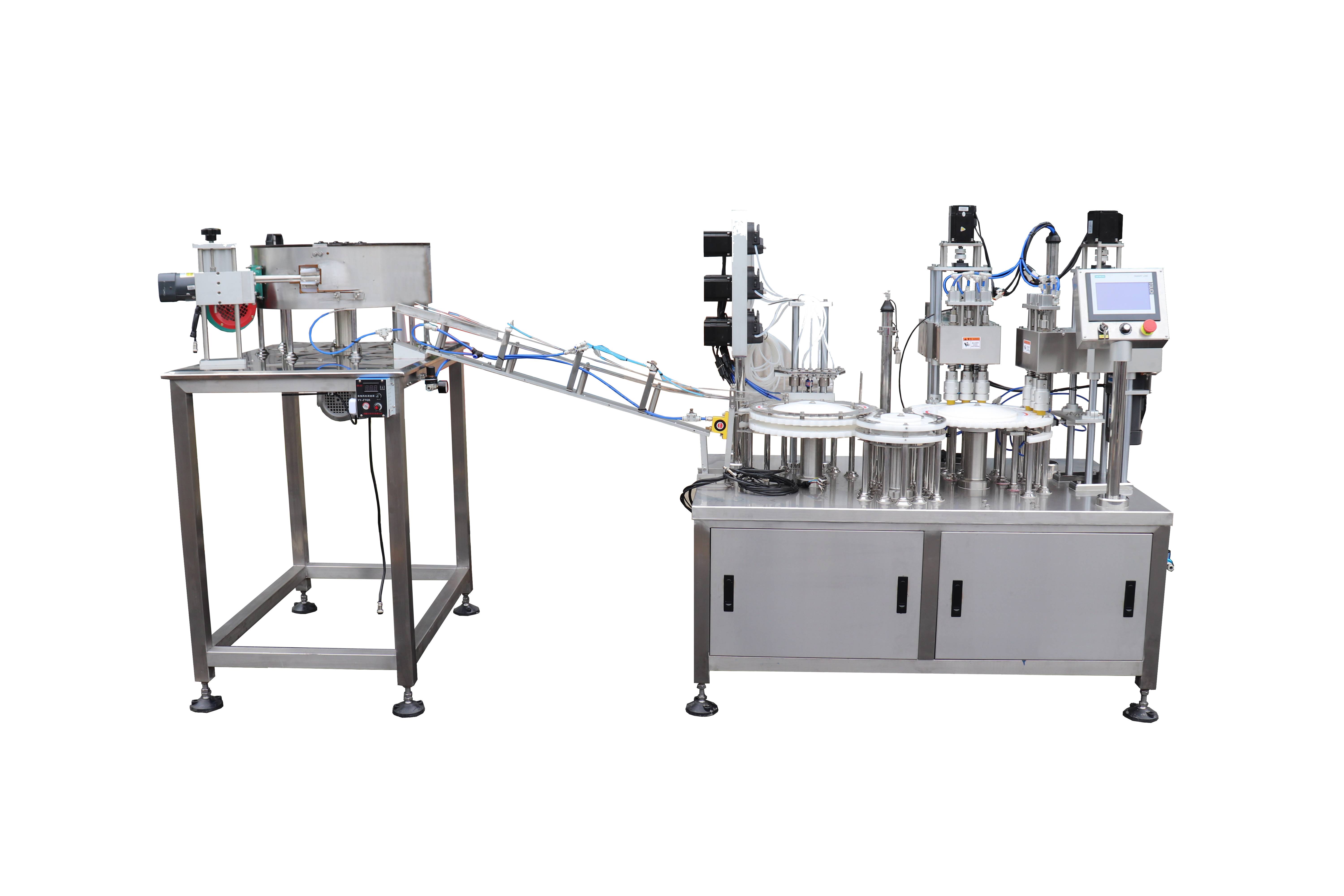 small volume test tube filling and capping machine