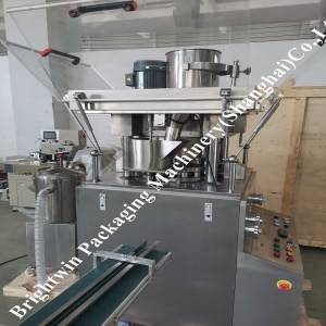 Automatic maggie cube pressing wrapping and packing line