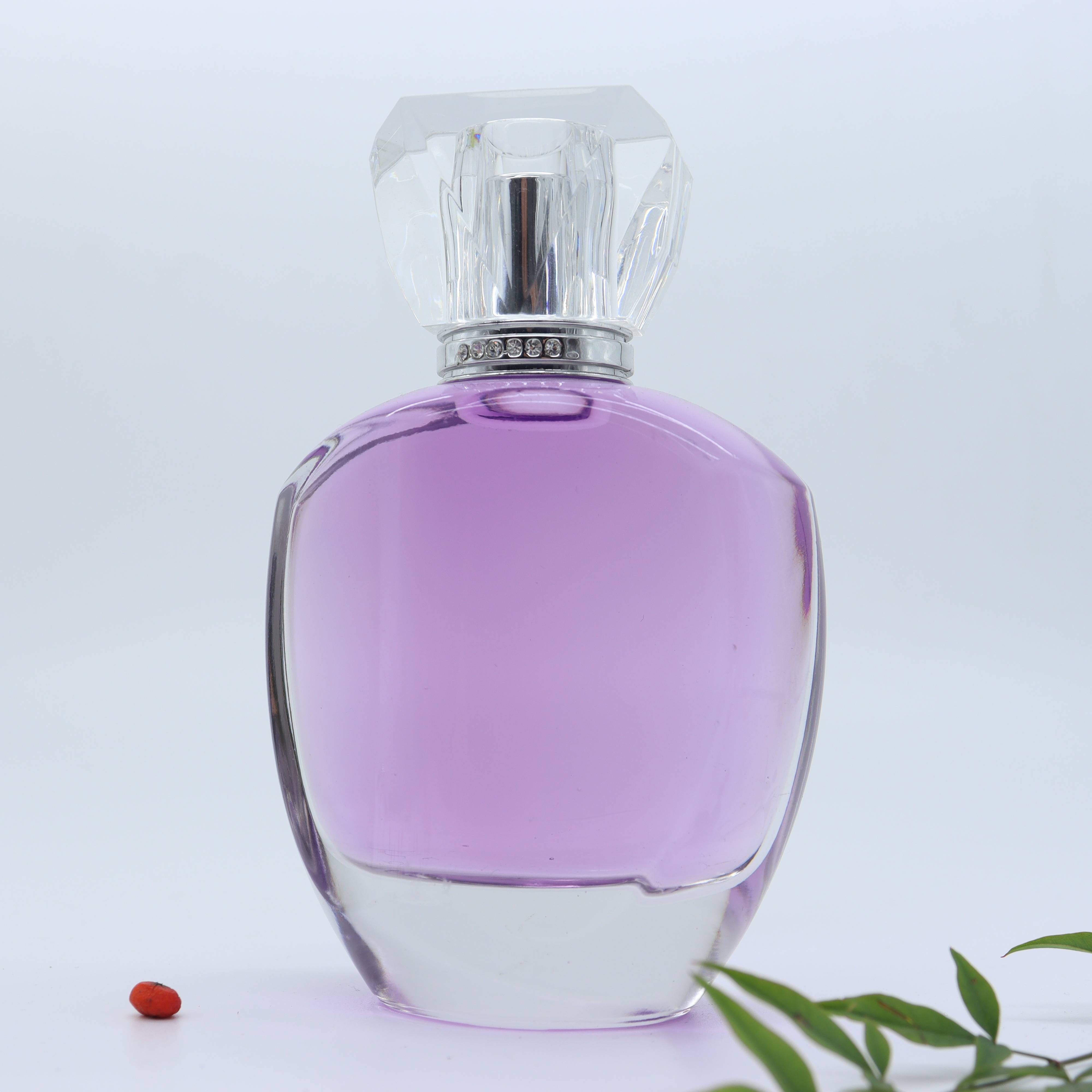 Perfume refillable spray bottle 100 ml perfume glass bottle luxurious with customized logo