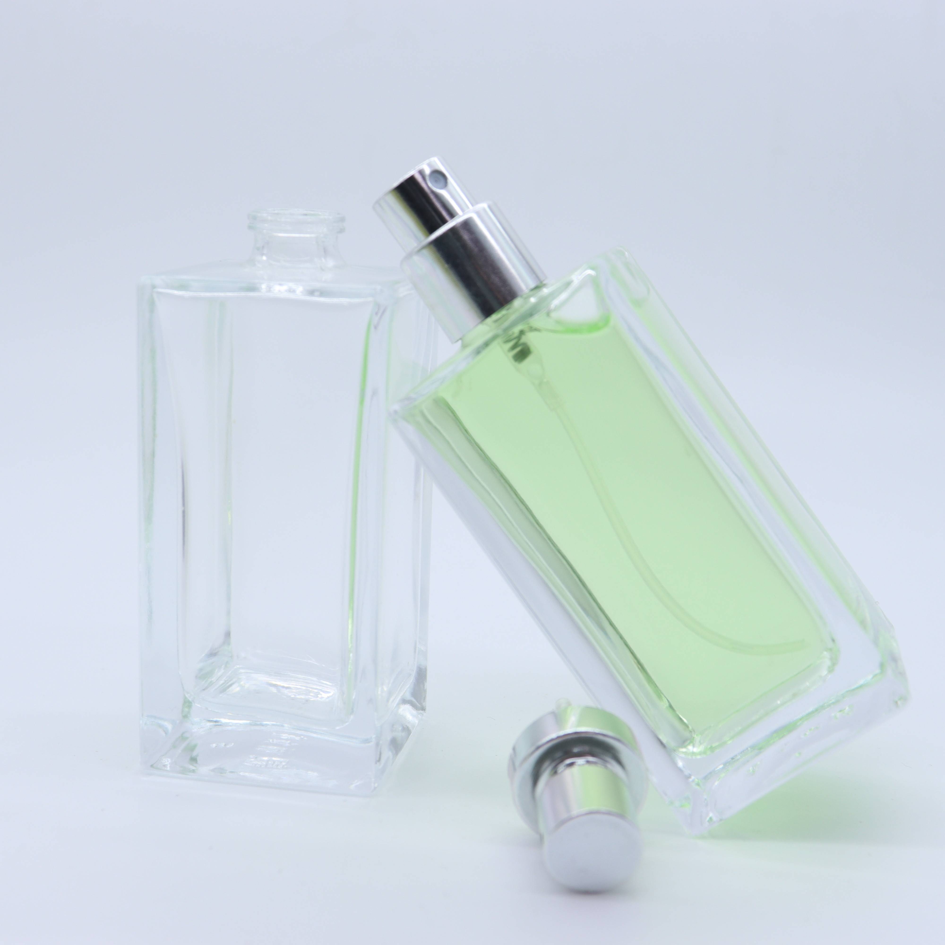 Rectangle shape 2021 fashion trend factory supply perfume bottle packaging cheap 55ml