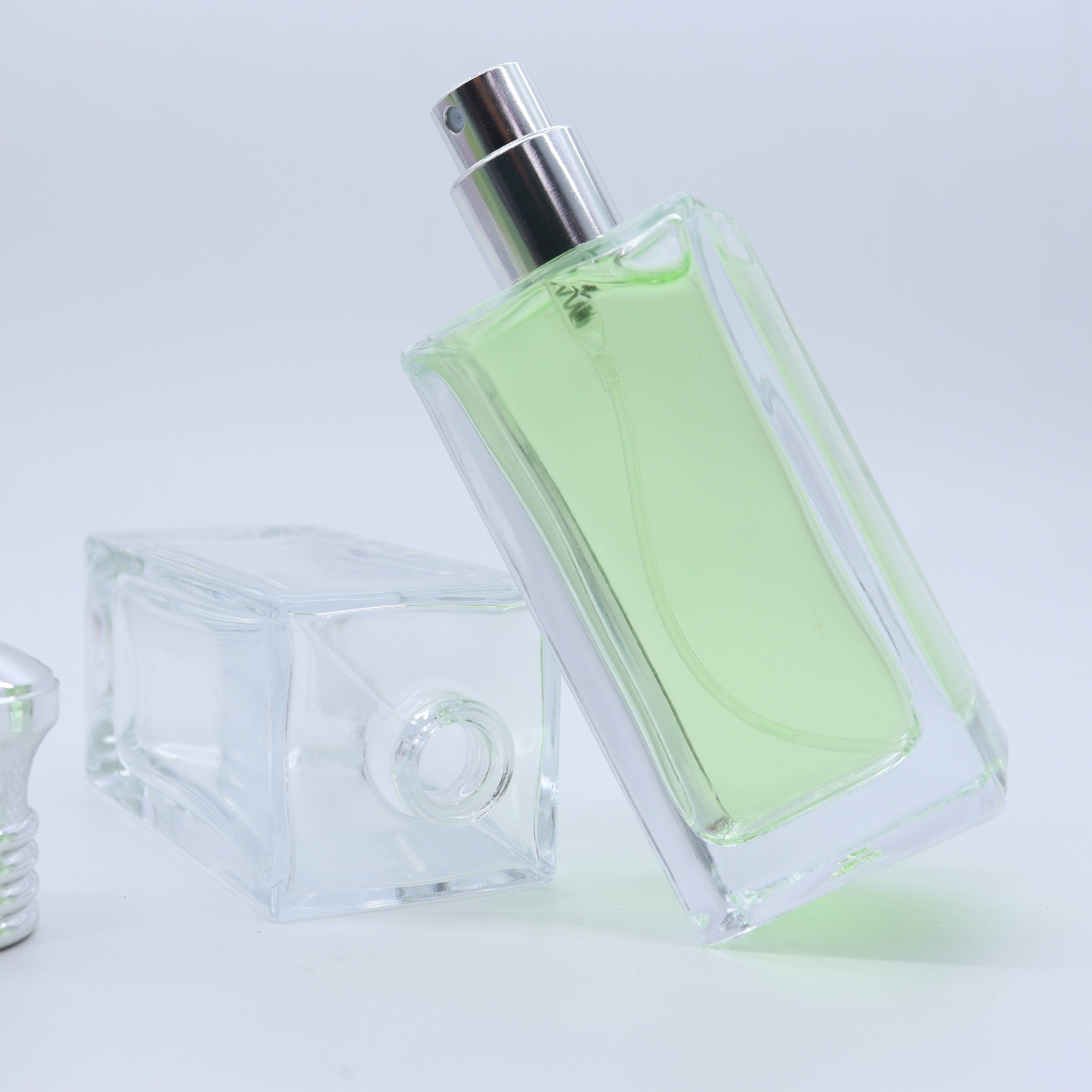 Rectangle shape 2021 fashion trend factory supply perfume bottle packaging cheap 55ml