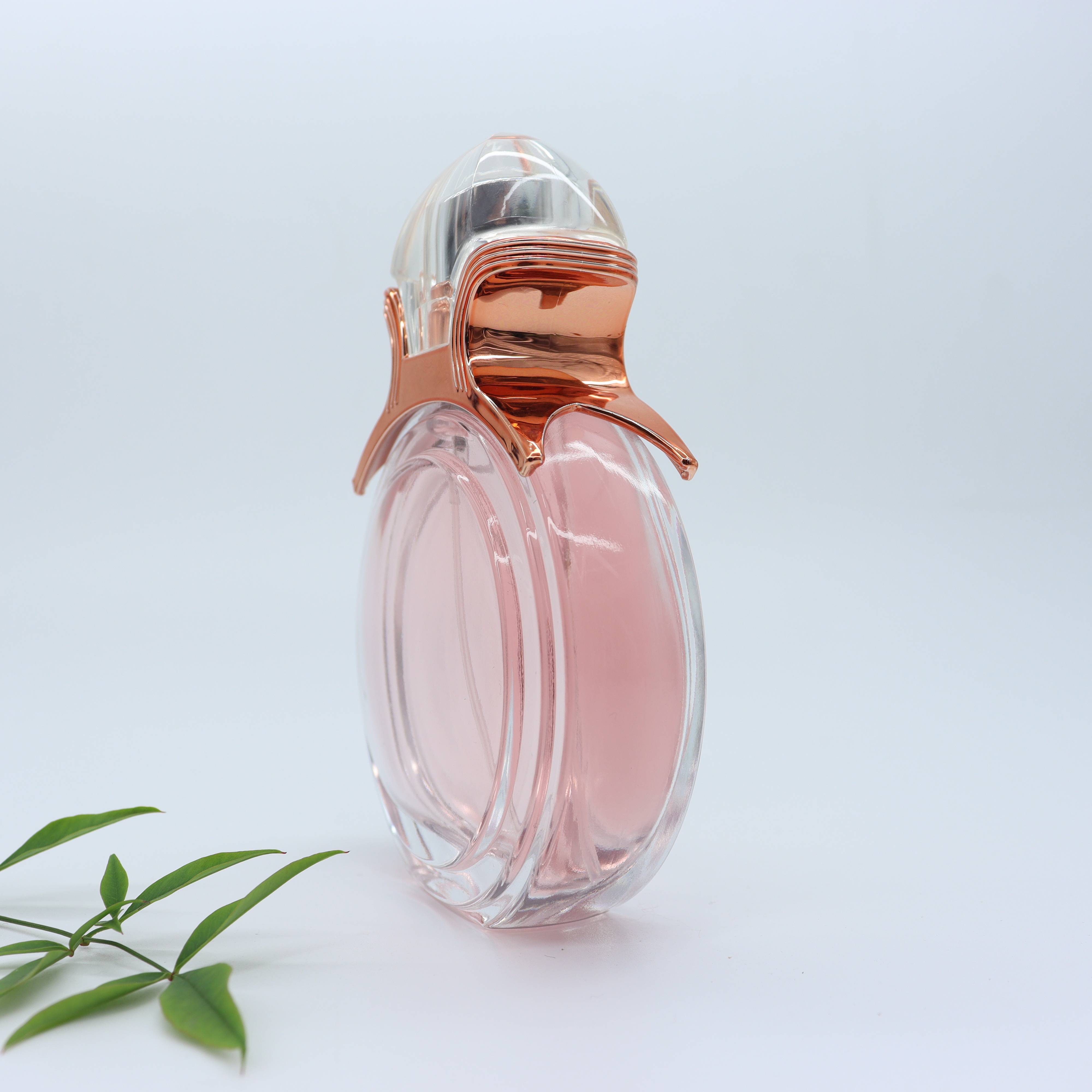 Cute round shape Luxury perfume bottles factory manufacture supply 55ml glass bottle