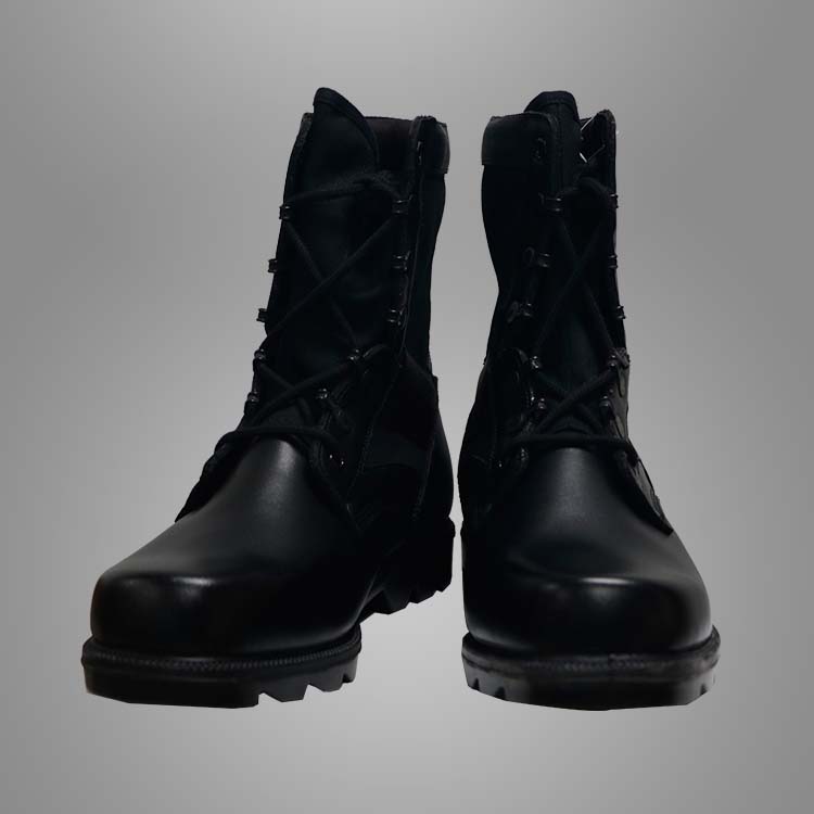 Military black leather boots Featured Image