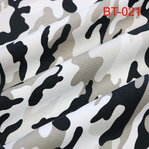 Snow white camouflage fabric