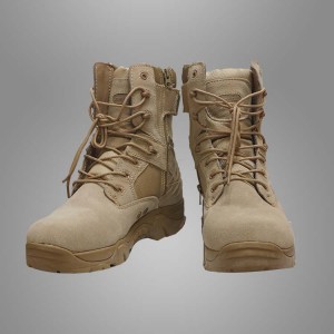 Desert military tactical leather combat boots