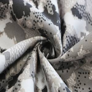 100%cotton grey camo fabric for casual pants