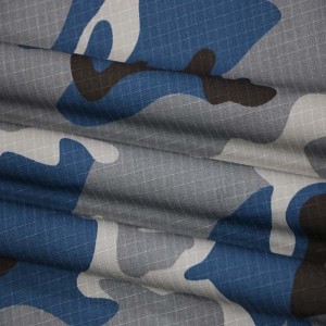 Blue camouflage fabric for Nepal police