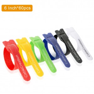 CableCreation Reusable Fastening Cable Management/wire Organizer Cord/Tie Wrap 60pcs #CT0004