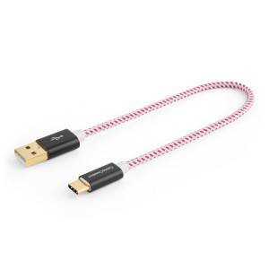 Short USB C Cable 0.8 Feet/0.25 Meters, #CC0276