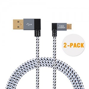 90 Degree USB 2.0 A to Micro USB B Cable 3Feet/ 1Meter,  [2-Pack] , #CC0551
