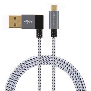 Left Angle USB Charge Cable 3Feet / 0.9Meter, # CC0560