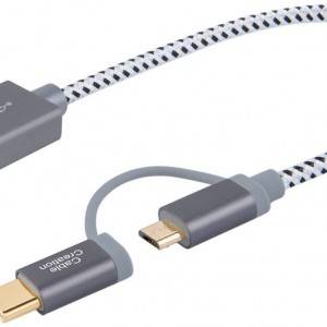 USB C Micro USB Cable, 4 ft/1.2Meters, #CC0665
