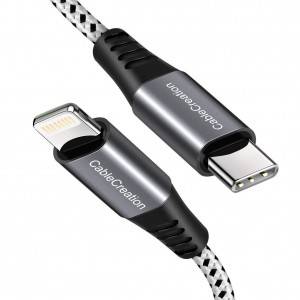 Short 1FT USB C to Lightning Cable 1Feet,#CC0737