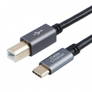 USB-C to USB 2.0 B Cable 10 Feet/3 Meters, #CC0795
