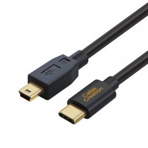 Mini USB to USB-C Cable 6.6 Feet/2 Meters, #CC0812